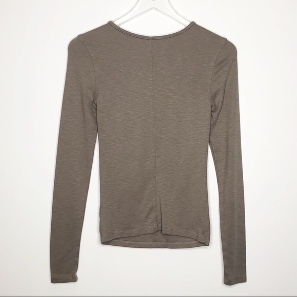 Free People | Light Brown Long Sleeve Tee Size XS - Picture 5 of 5